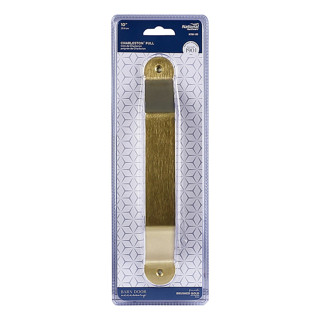 National Hardware N700-109 Charleston Brushed Gold Steel Pull Handle 1 pc