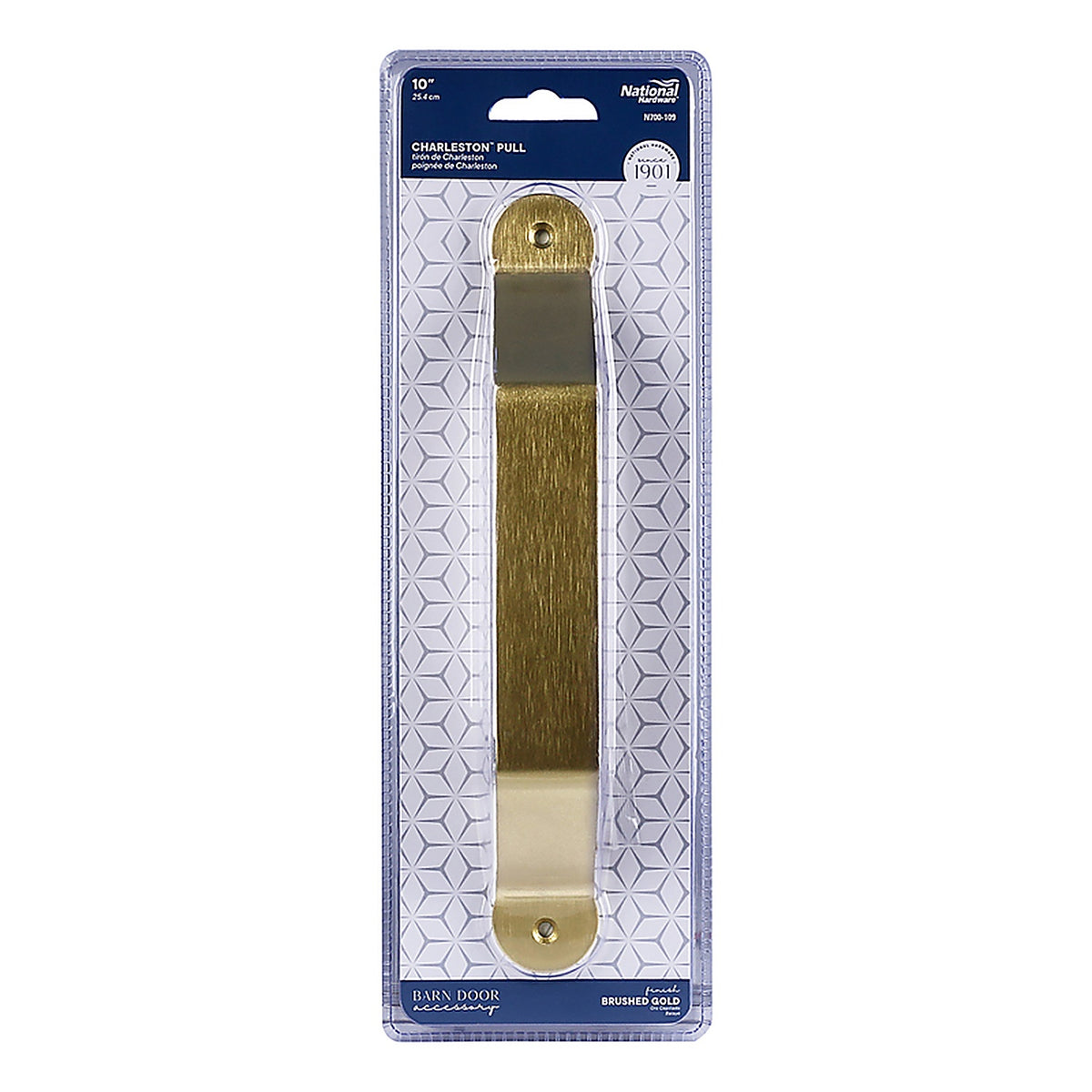 National Hardware N700-109 Charleston Brushed Gold Steel Pull Handle 1 pc