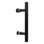 National Hardware N700-100 Madison Matte Black Steel Pull Handle 1 pc