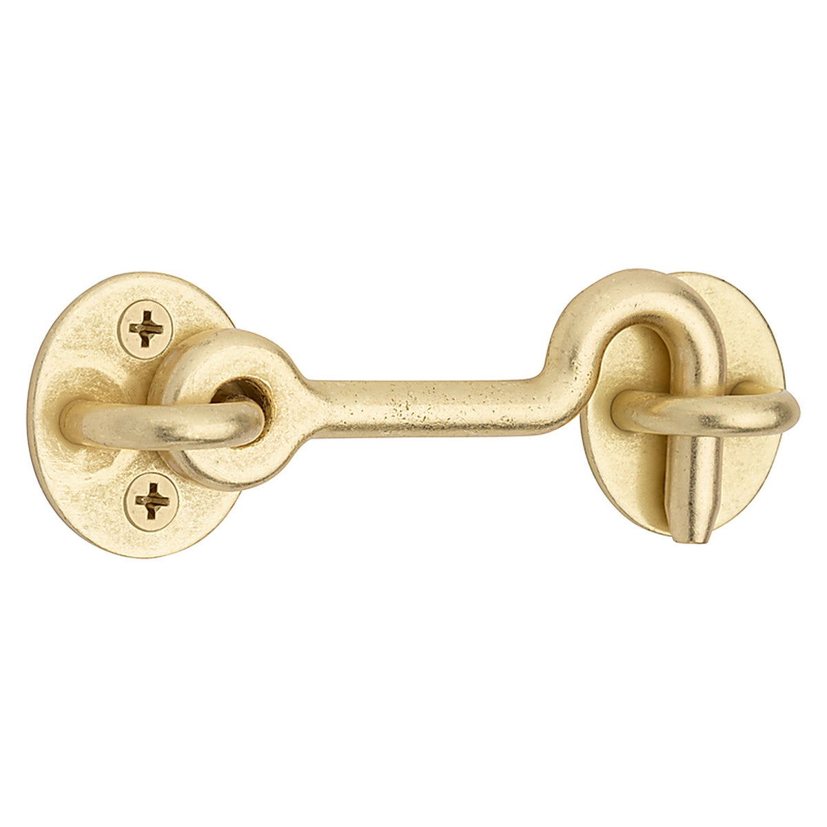 National Hardware N700-154 Brushed Gold Steel Hook and Eye Closure 1 pc