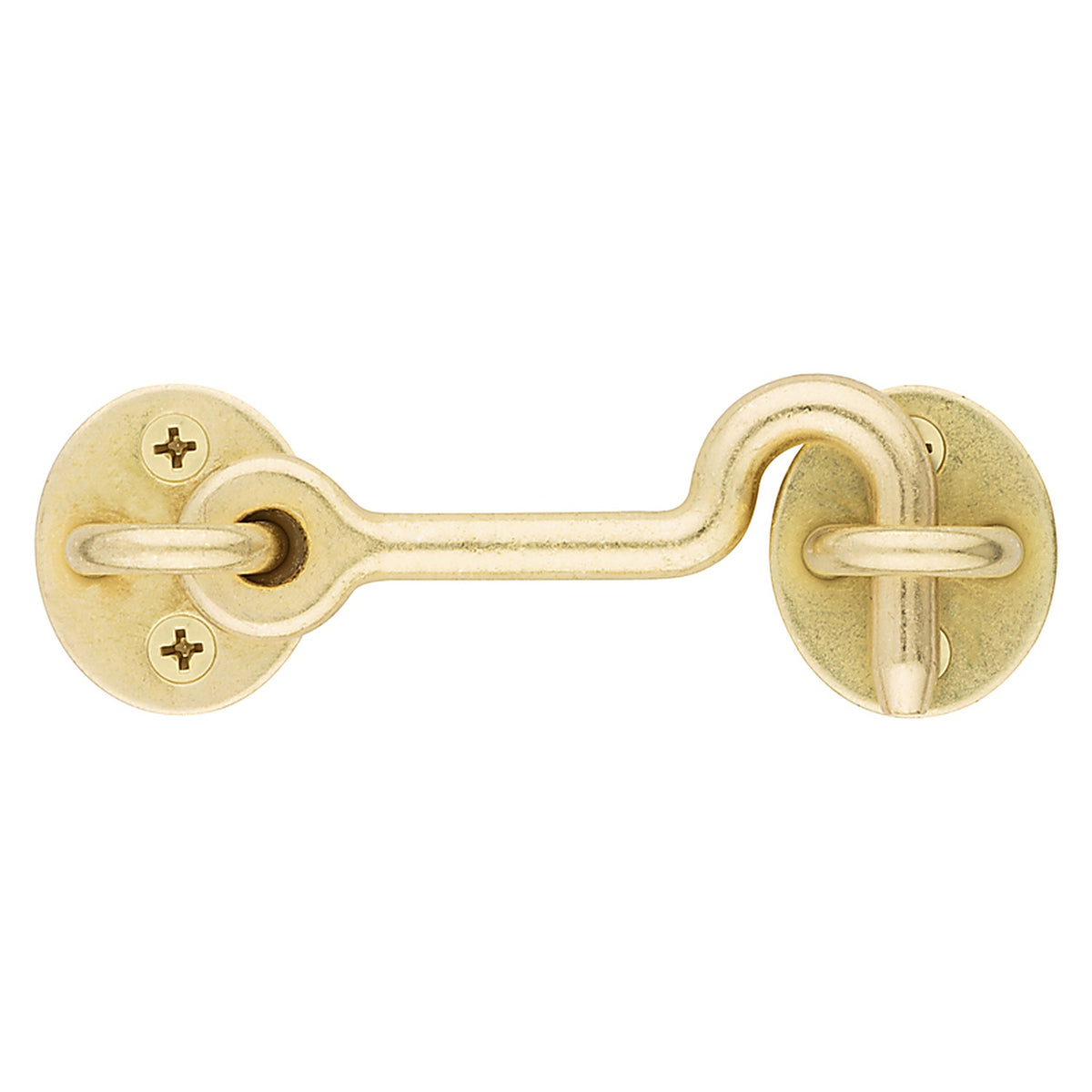 National Hardware N700-154 Brushed Gold Steel Hook and Eye Closure 1 pc