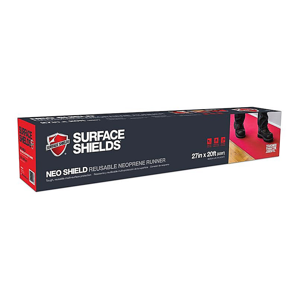 Surface Shields - NSR2720 - Neoshield Floor Protection 1.5 Mil X 27 In. W X 20 Ft. L Rubber Red 1 Pack