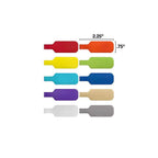 Wrap-It 410-CL-MD-MC 2.25 in. L Multicolored Polypropylene Cable Labels