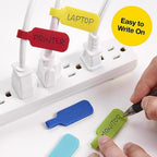Wrap-It 410-CL-MD-MC 2.25 in. L Multicolored Polypropylene Cable Labels