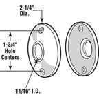 Prime-Line E2282 Brass Plated Steel Door Knob Rosettes 2/Pack