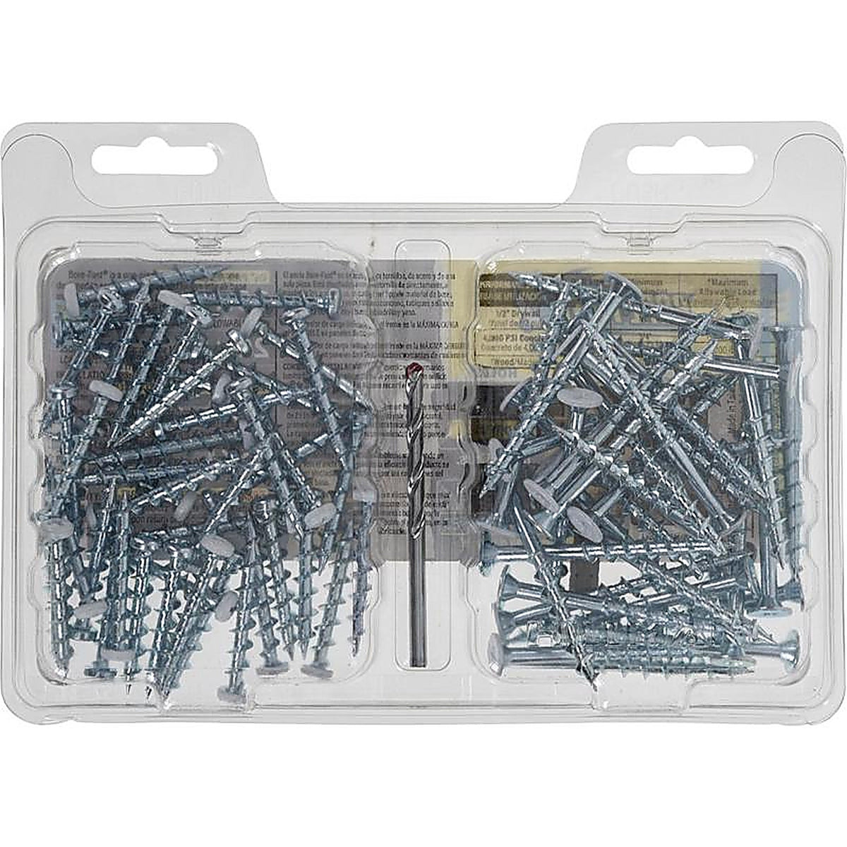Hillman - 377638 - Bore-Fast 3/16 In. D X Assorted In. L Steel Pan/Wafer Head Full Bore Product Kit 72 Piece