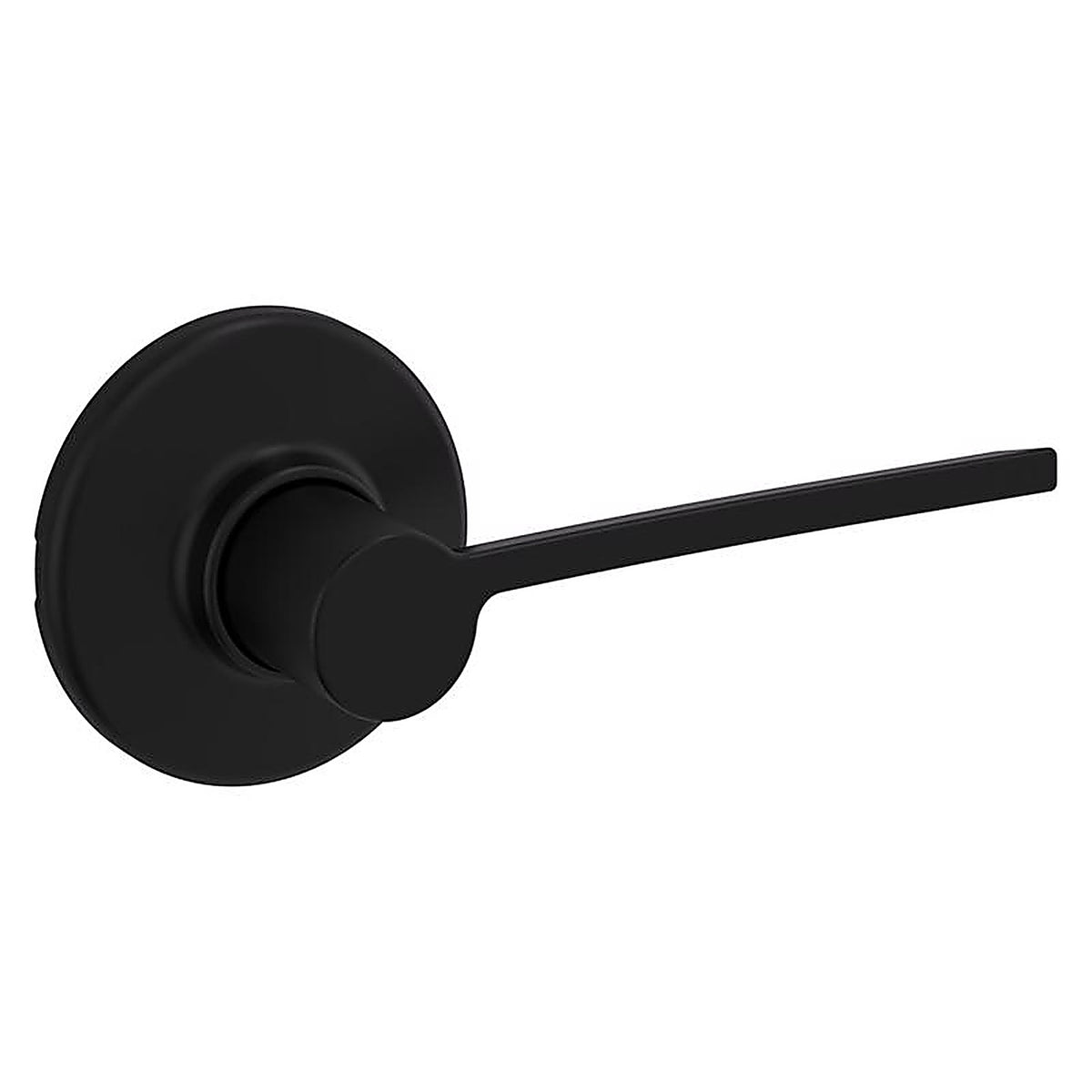 Kwikset 92001-587 Ladera Matte Black Passage Lever Right or Left Handed