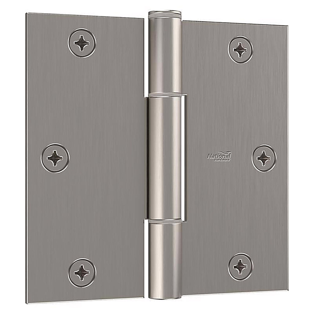 National Hardware N830-448 Satin Nickel Door Hinge 3 pk