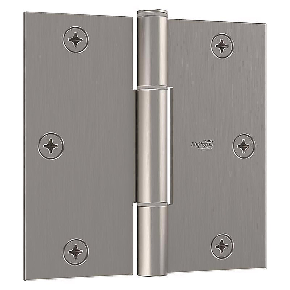 National Hardware N830-448 Satin Nickel Door Hinge 3 pk