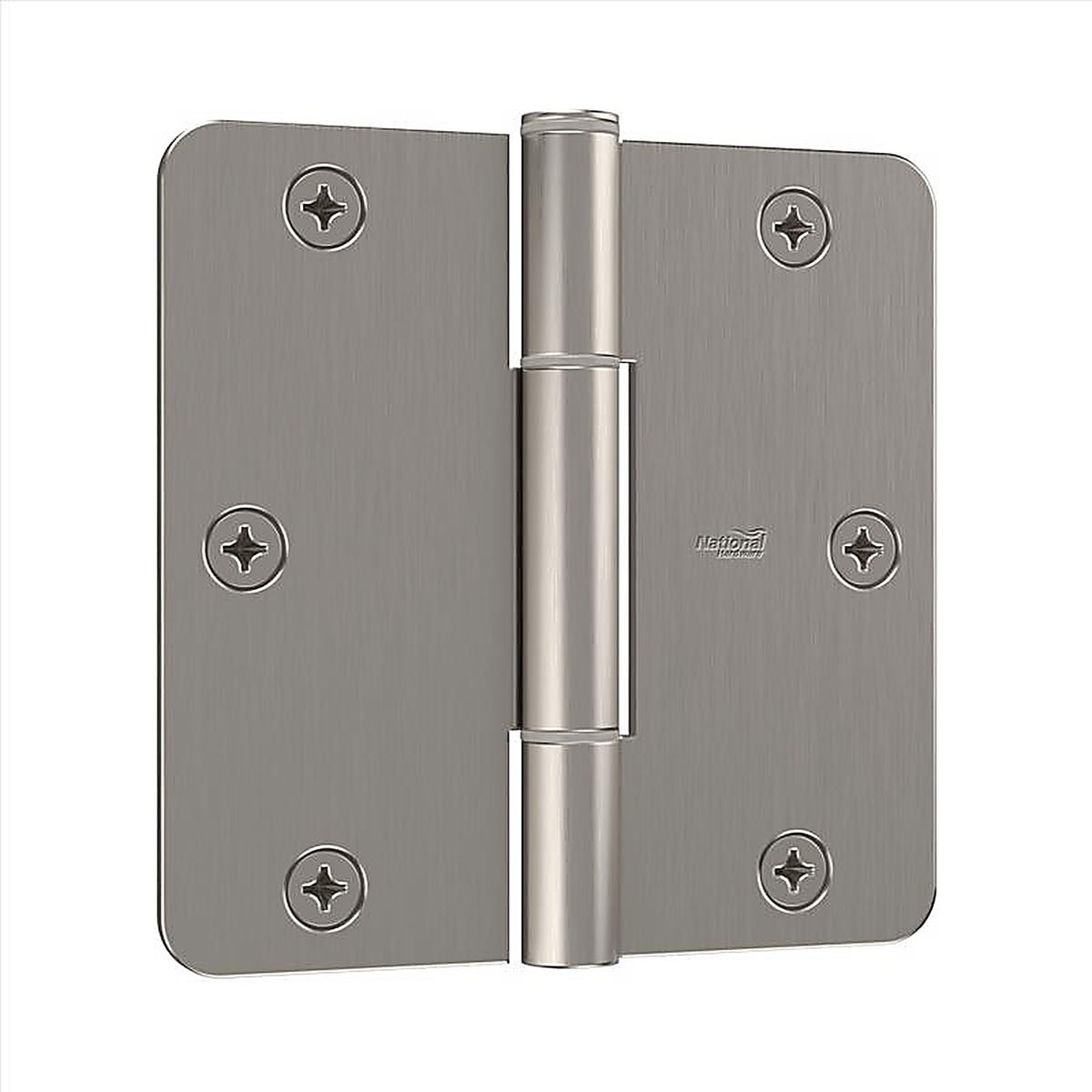 National Hardware N830-450 3.5 in. L Satin Nickel Door Hinge 3 pk