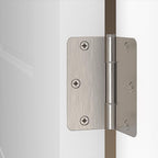 National Hardware N830-450 3.5 in. L Satin Nickel Door Hinge 3 pk