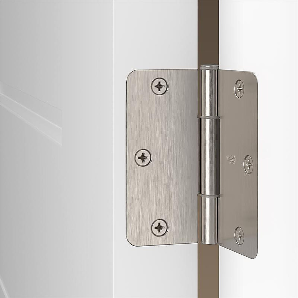 National Hardware N830-450 3.5 in. L Satin Nickel Door Hinge 3 pk