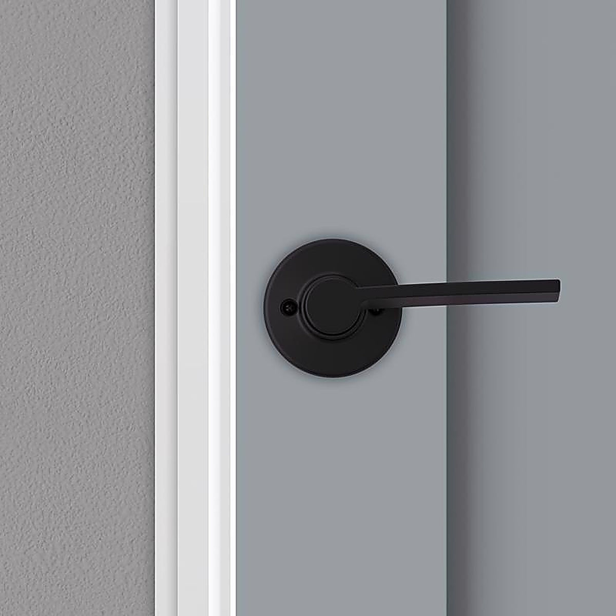 Kwikset 94880-598 Ladera Iron Black Half-Dummy Lever Right Handed