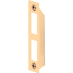 Prime-Line E2435 Brass-Plated Gold Steel Door Strike 1/Pack