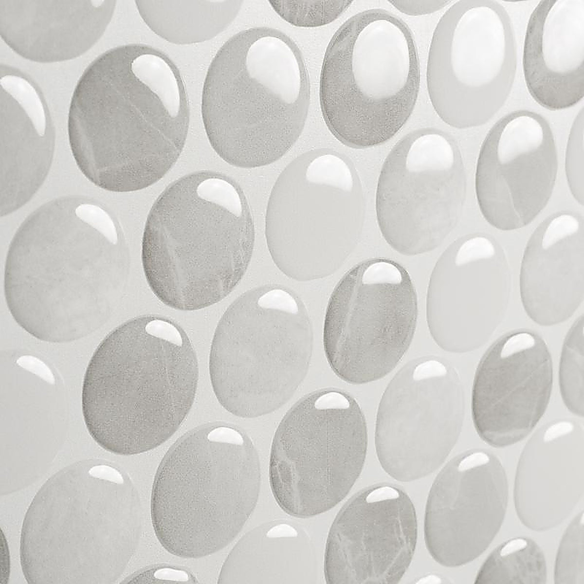 Smart Tiles SM1188G-04-QG 8.95 in. W X 8.97 in. L Gray Glazed Vinyl Adhesive Wall Tile 4 pc