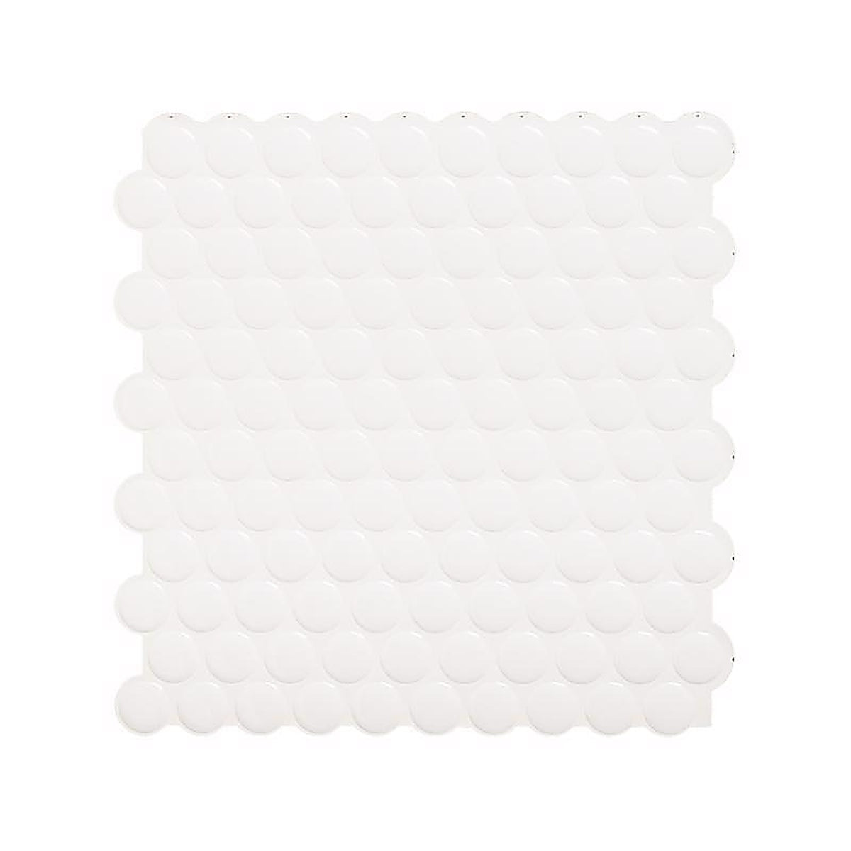 Smart Tiles SM1184G-04-QG 8.95 in. W X 8.98 in. L White Glazed Vinyl Adhesive Wall Tile 4 pc