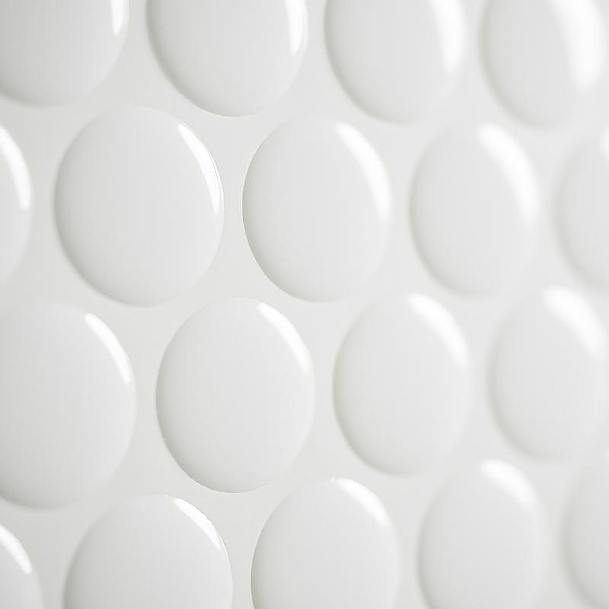 Smart Tiles SM1184G-04-QG 8.95 in. W X 8.98 in. L White Glazed Vinyl Adhesive Wall Tile 4 pc