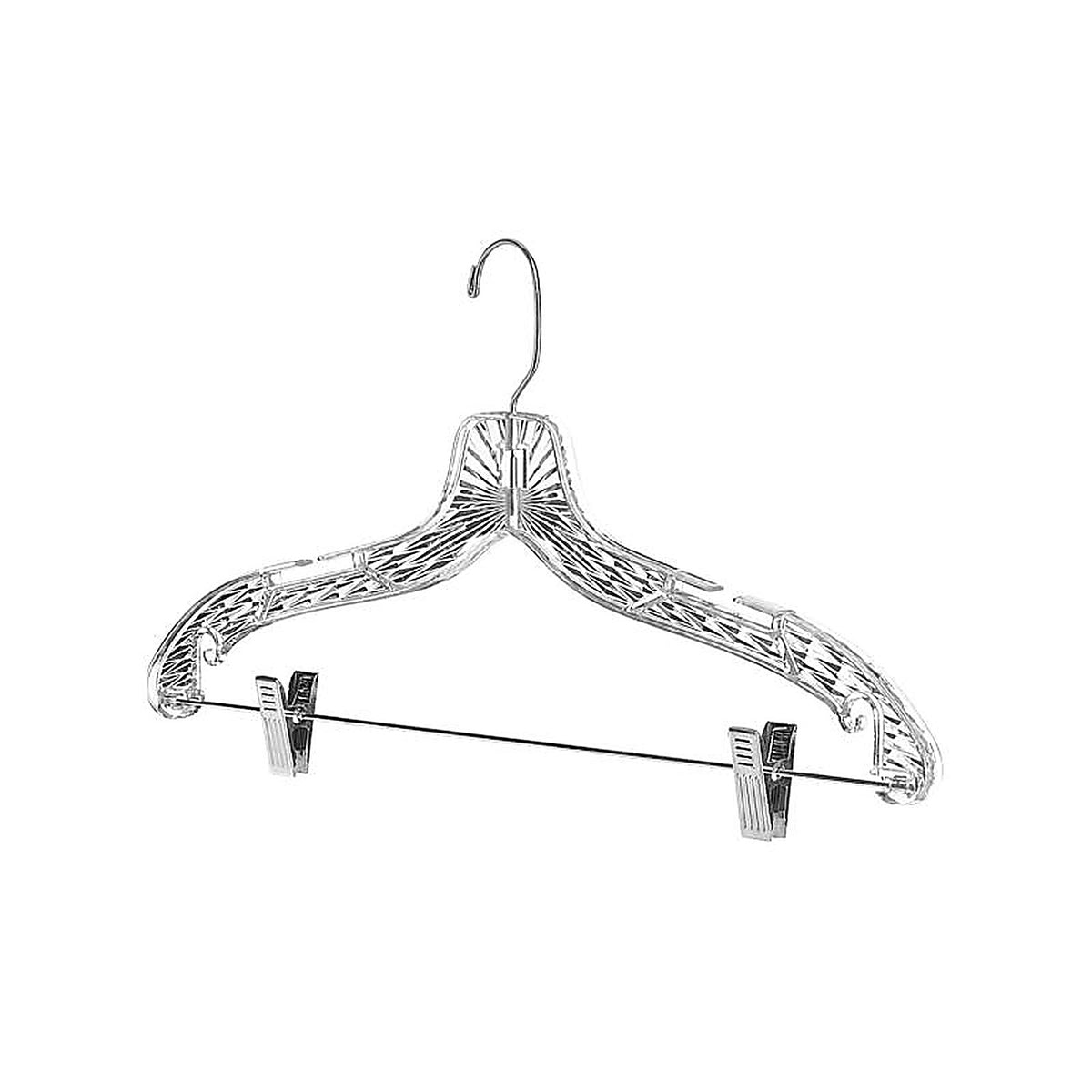Whitmor 6062-4771 9.5 in. H X 16.75 in. W X 1 in. L Plastic Clear Suit Hanger 2 pk