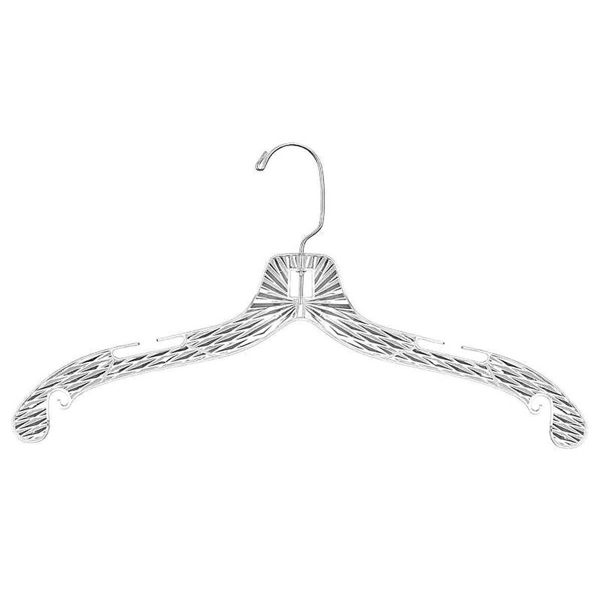Whitmor 6062-4770 8.80 in. H X 16.8 in. W X 1.8 in. L Plastic Clear Hanger 4 pk