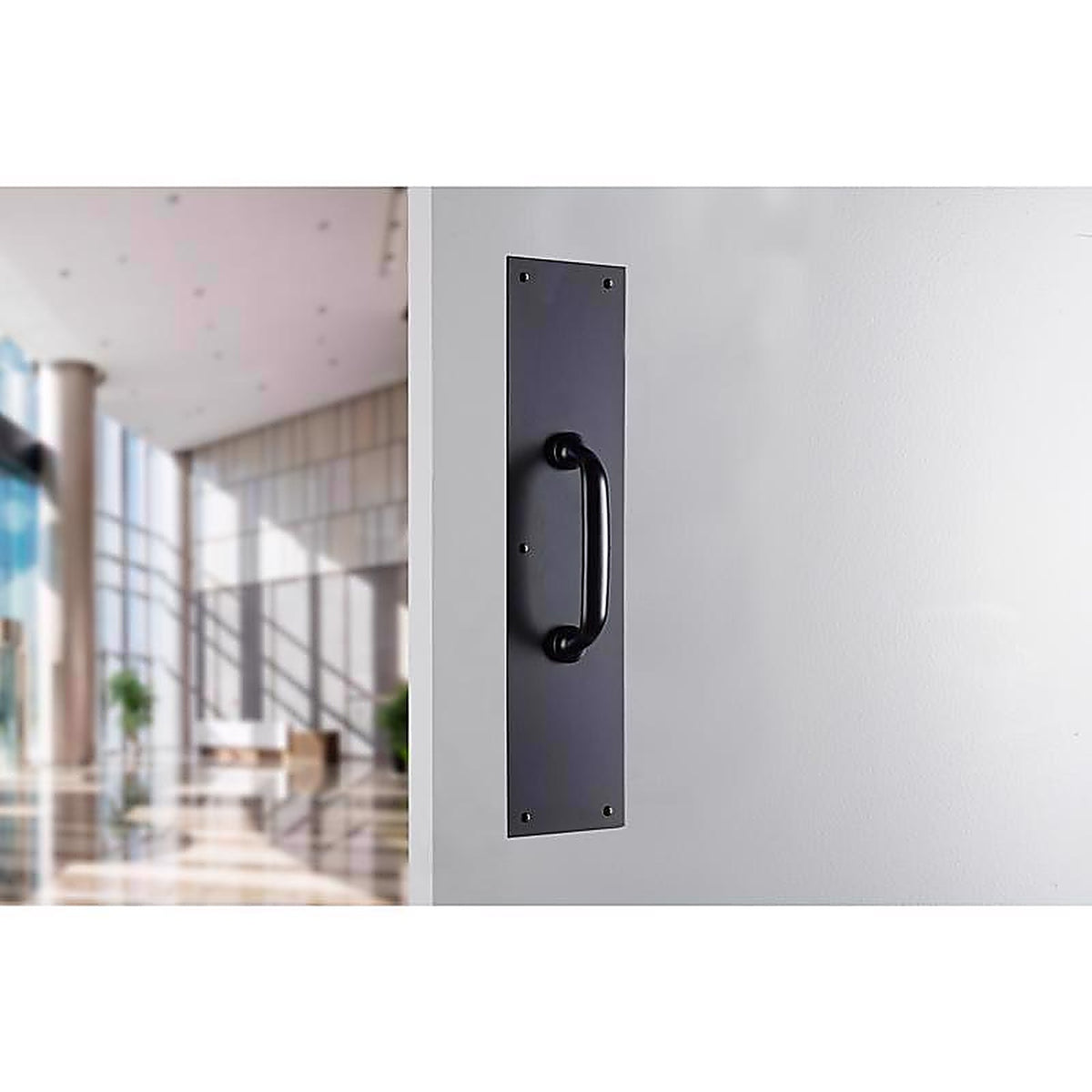 Brinks Commercial - BC41021 - 15 In. L Matte Black Aluminum Pull Plate