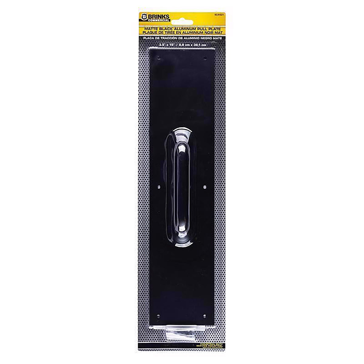 Brinks Commercial - BC41021 - 15 In. L Matte Black Aluminum Pull Plate
