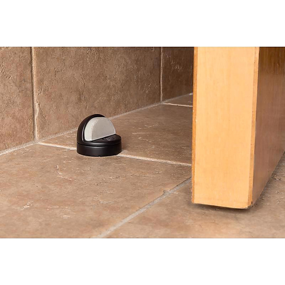 Brinks Commercial - BC41019 - Steel Matte Brass/Black Door Stop Mounts to Floor 1.75 In.