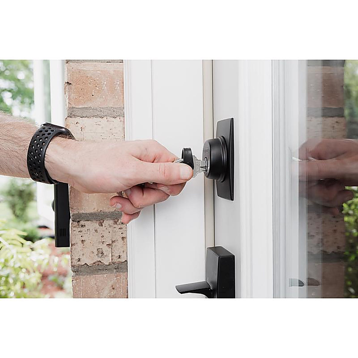 KeySmart KS015-BLK Stainless Steel Black Minimalist Key Holder