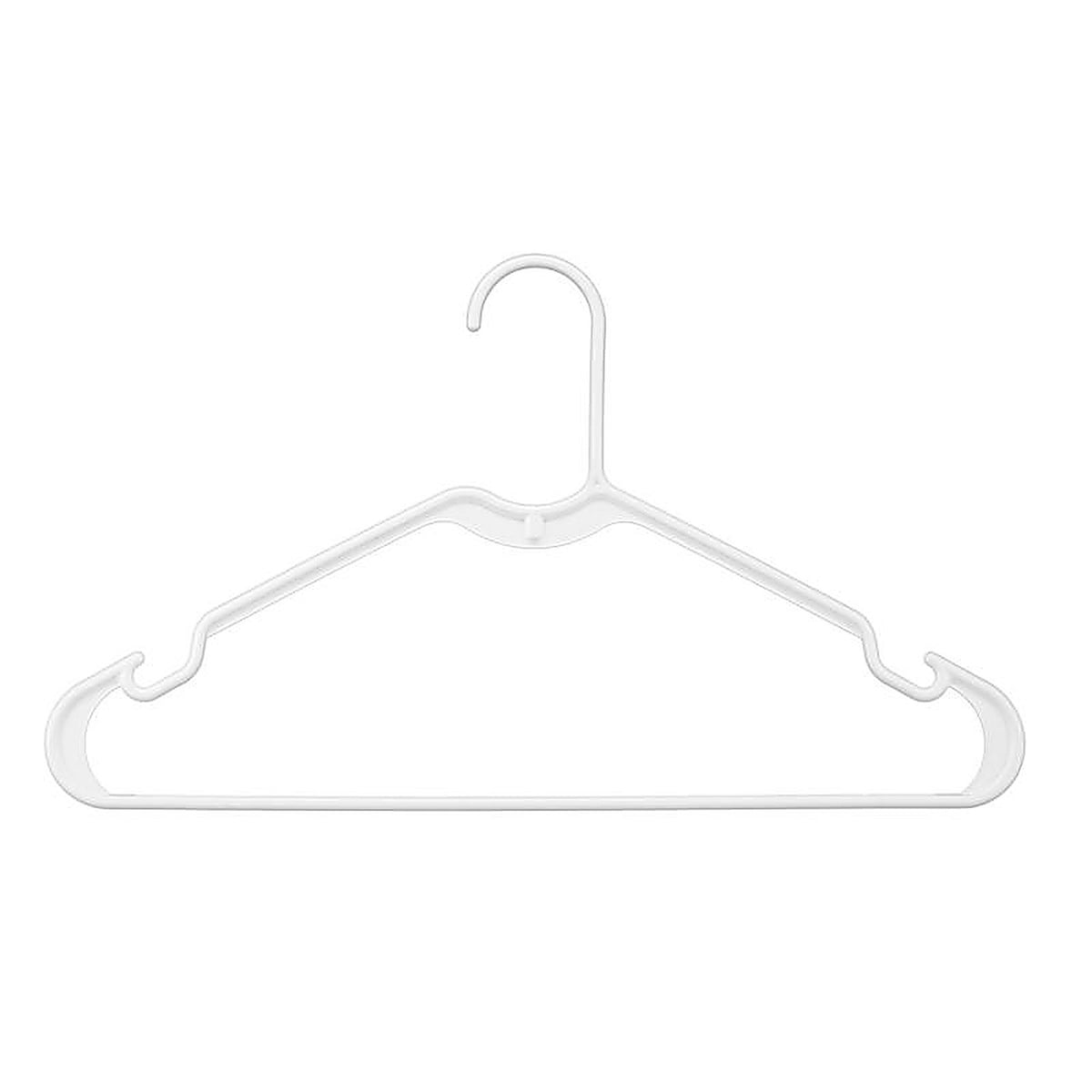 Whitmor 6345-8701-10WHT Plastic White Hanger 10 pk