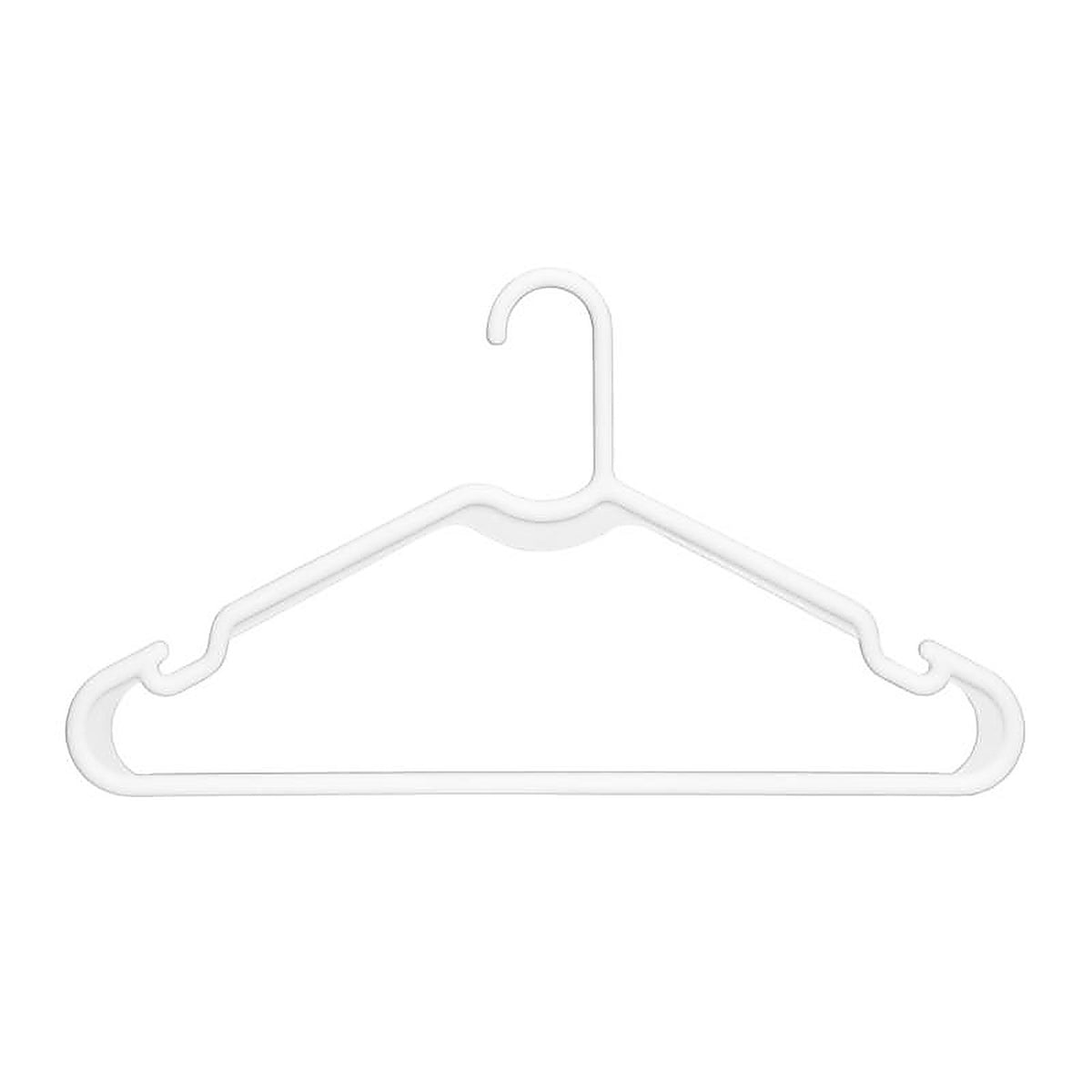 Whitmor 6345-9029-3-WHT Plastic White Hanger 3 pk