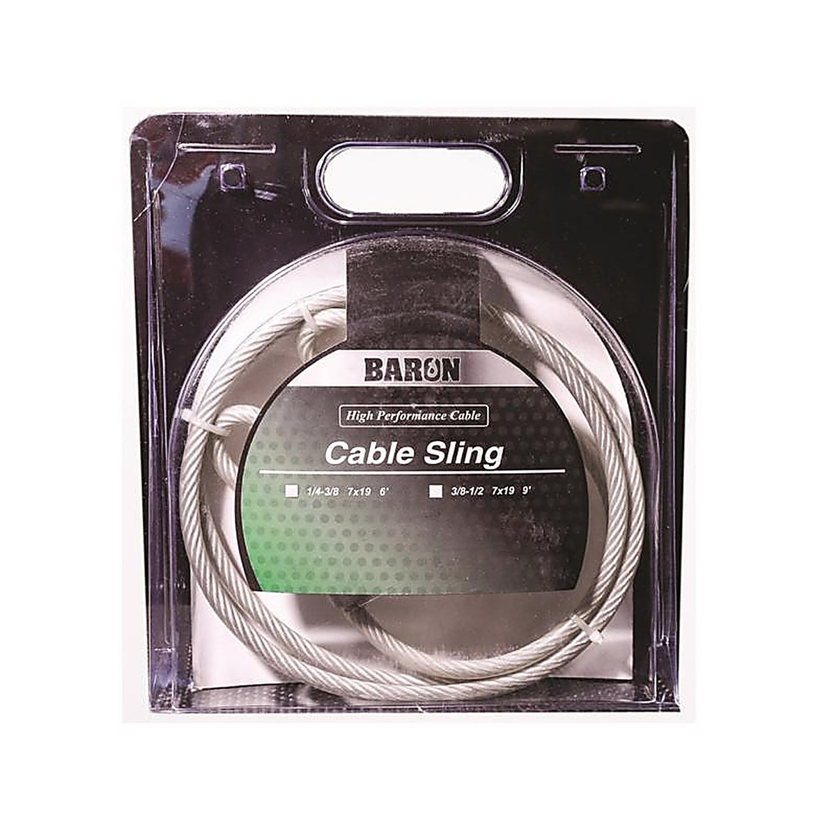 Baron 7505 Galvanized Galvanized Steel 1/4-3/8 in. D X 6 ft. L Cable Sling