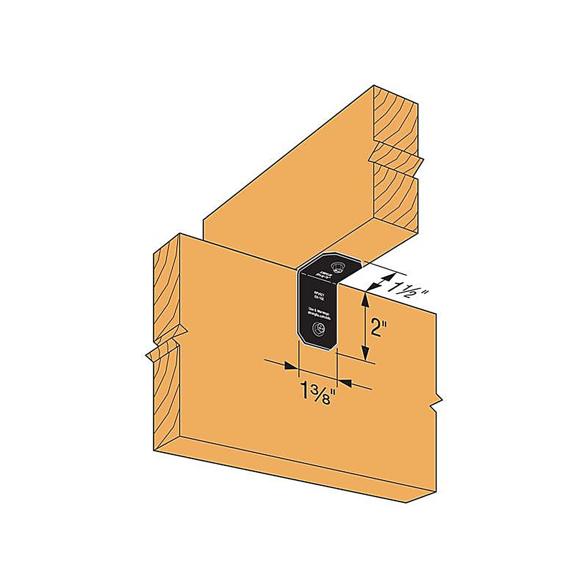 Simpson Strong-Tie - APVA21 - Apva 2 In. W X 1.5 In. L Steel Angle