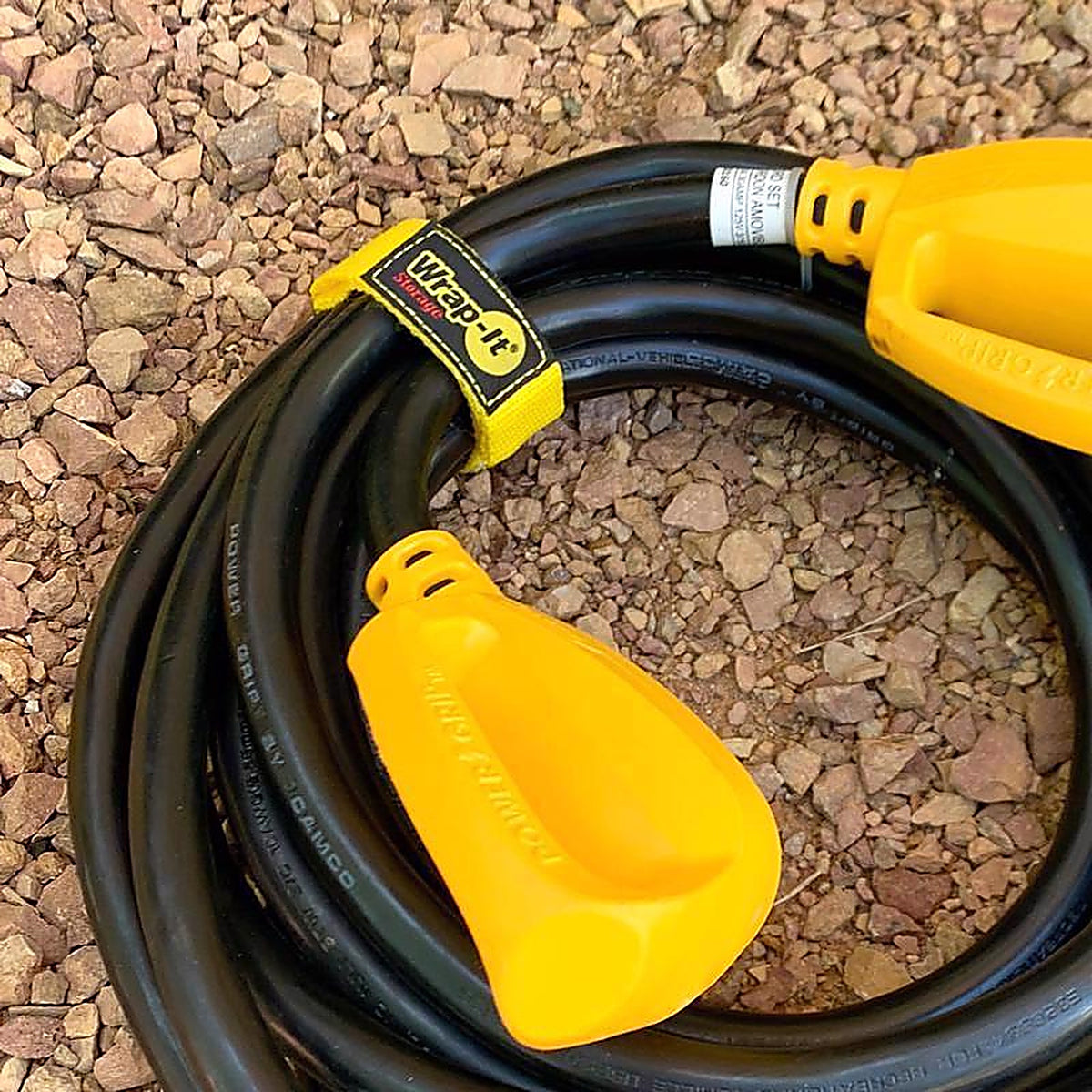 Wrap-It - 100-BS-12YE - Quick Straps 12 In. L Yellow Polypropylene Cable Wrap