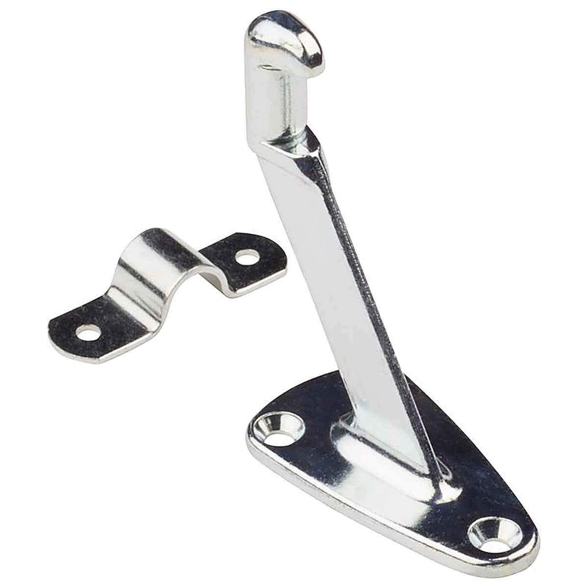 National Hardware N112-862 Silver Zinc Die Cast w/Steel Strap Handrail Bracket 2.13 in. L 250 lb
