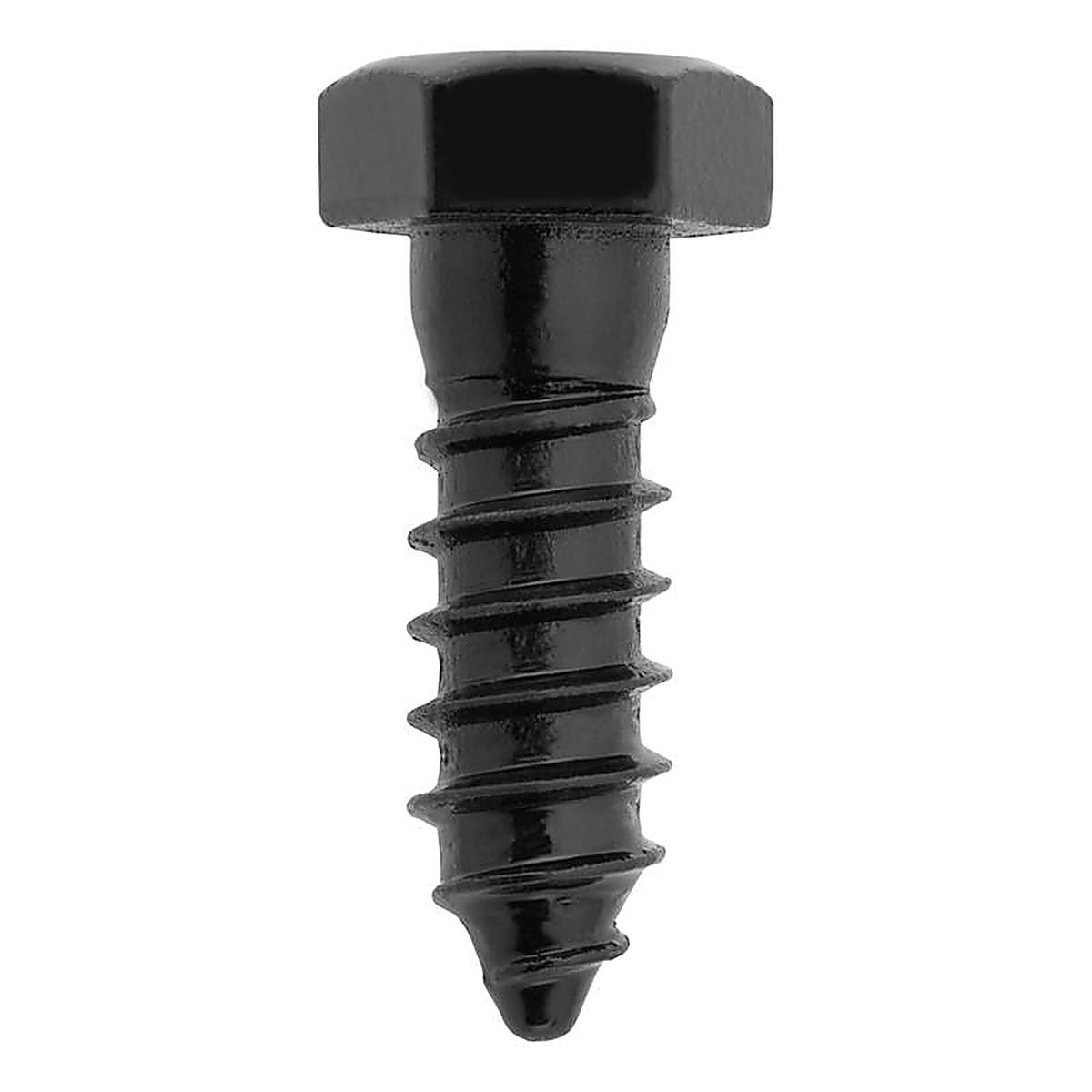 National Hardware N800-123 1/2 in. X 1-1/2 in. L Hex Black Steel Lag Screw 1 pk
