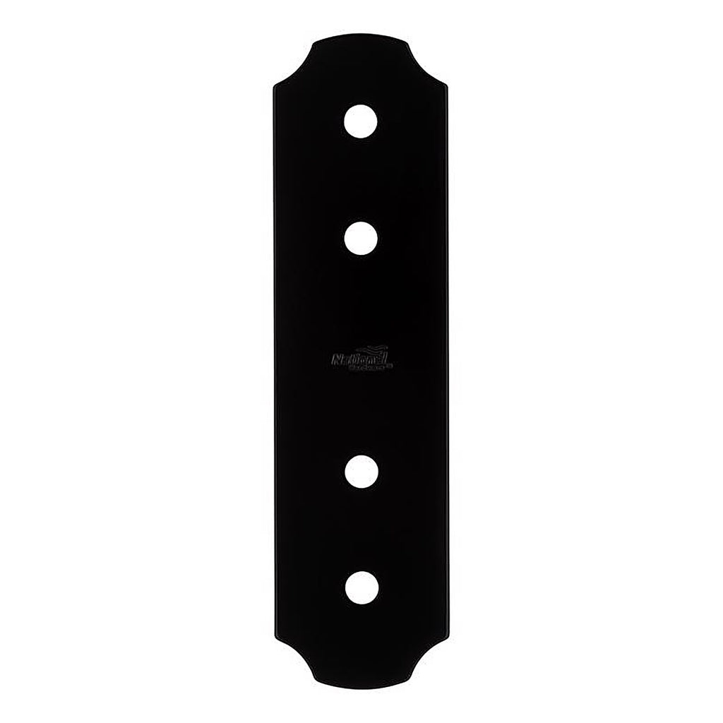 National Hardware N800-016 Hartley Storm Shine Black Steel Flat Strap 1 pk