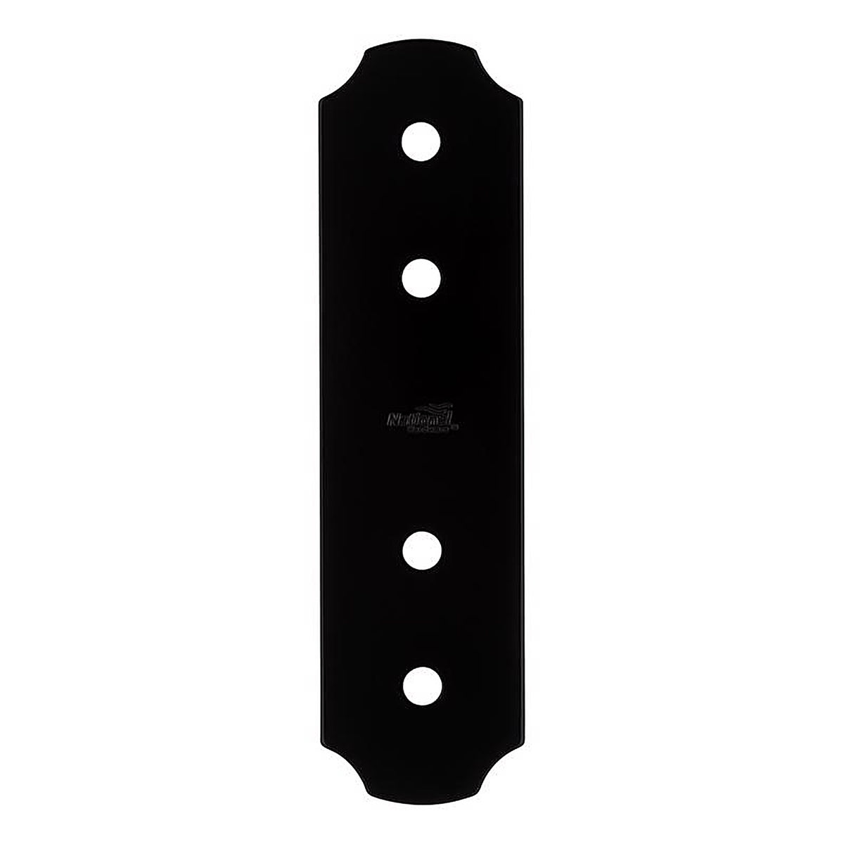 National Hardware N800-016 Hartley Storm Shine Black Steel Flat Strap 1 pk