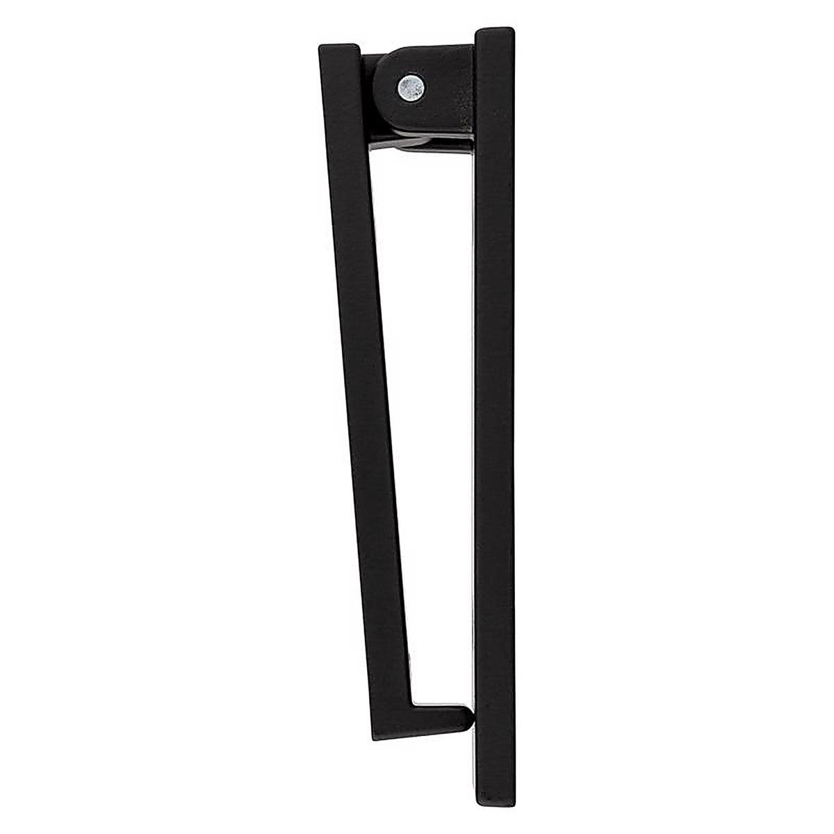 National Hardware N336-703 Reed 4.75 in. L Matte Black Brass Door Knocker