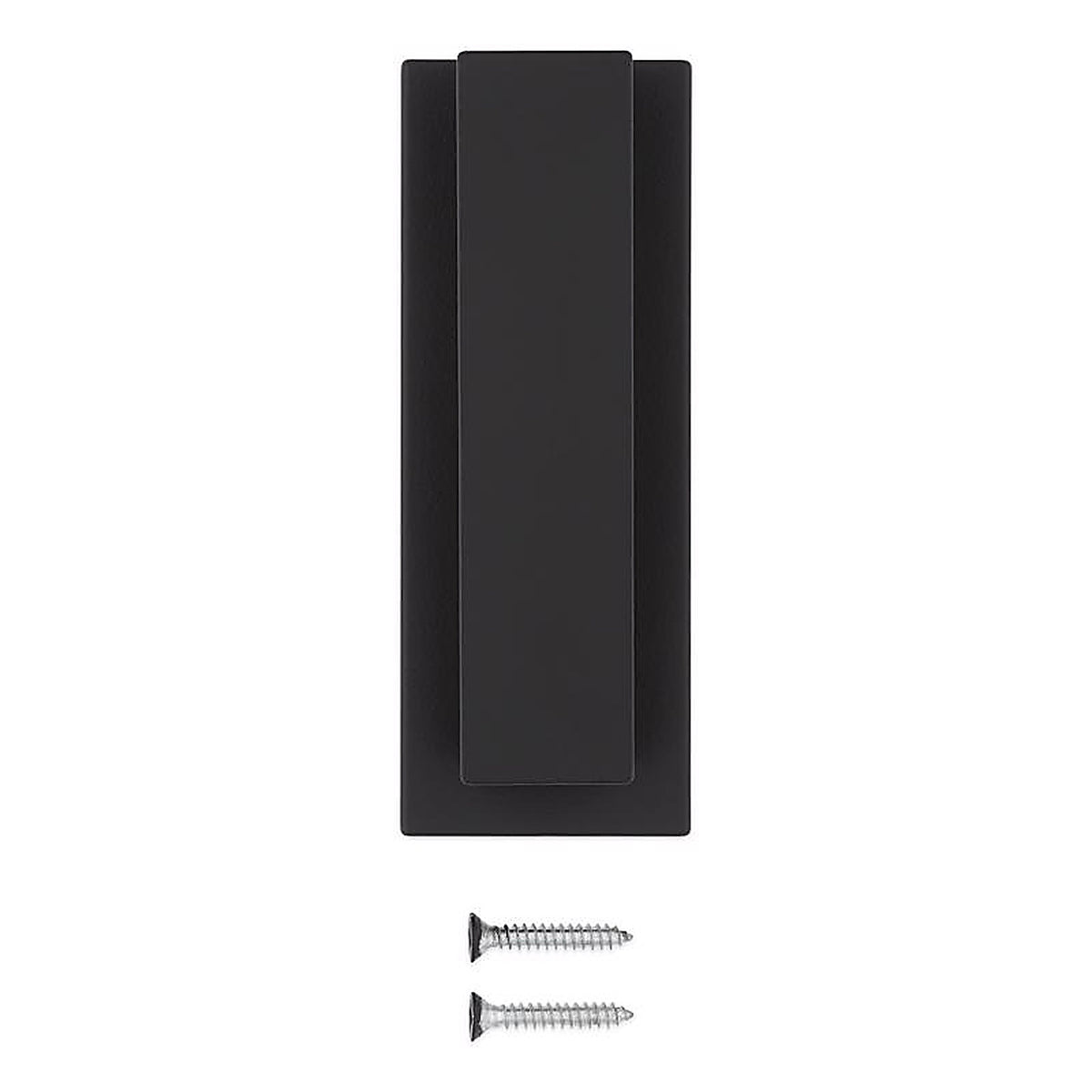 National Hardware N336-703 Reed 4.75 in. L Matte Black Brass Door Knocker