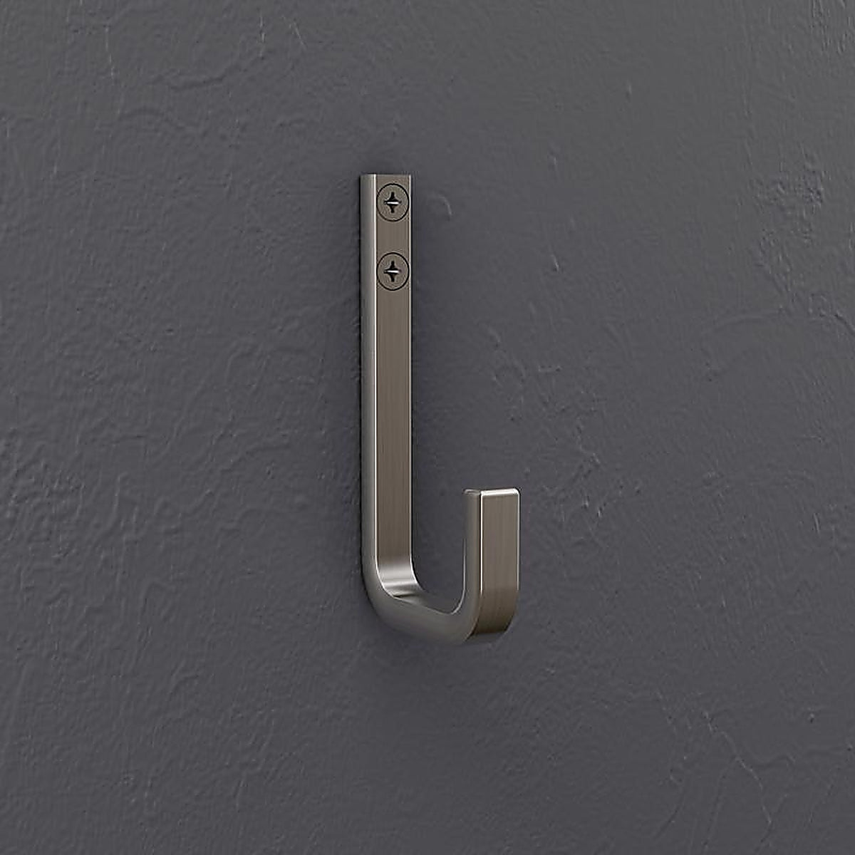 National Hardware N337-916 Reed Satin Nickel Steel 4 in. L Hook 60 lb 1 pk