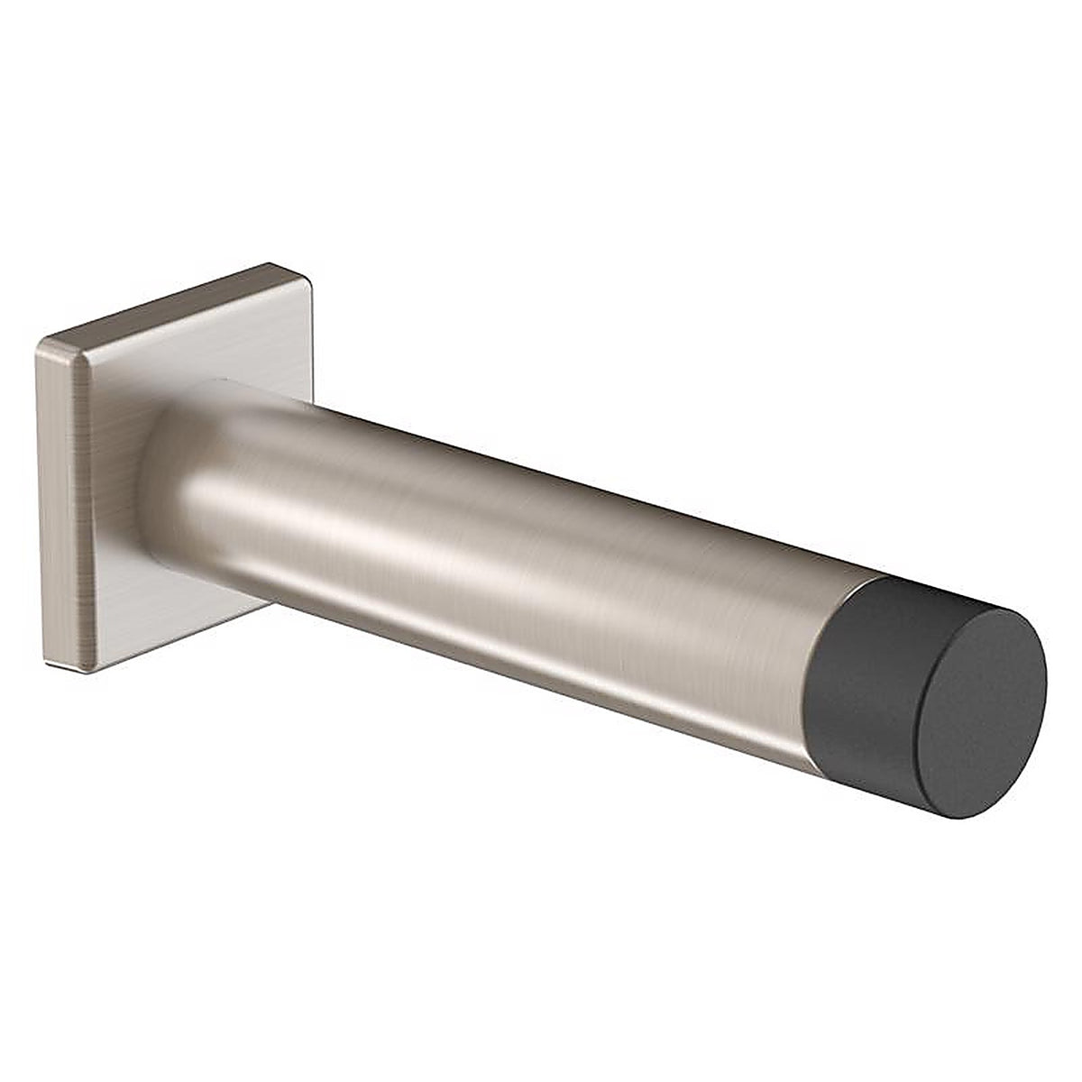 National Hardware N830-527 Reed 1 in. W X 3 in. L Aluminum Satin Nickel Door Stop Mounts to door and wall
