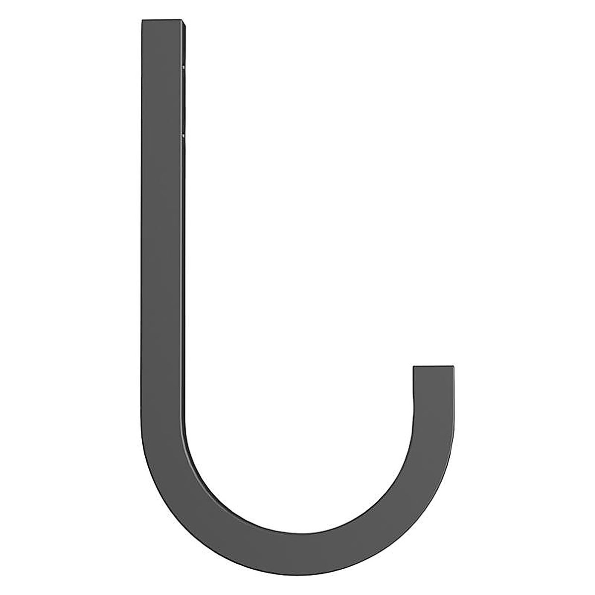National Hardware N337-903 Reed Medium Matte Black Black Steel 4 in. L Hook 60 lb 1 pk