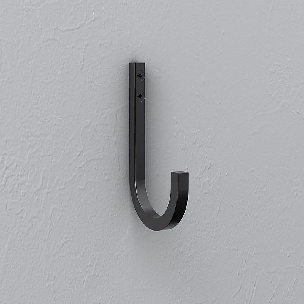 National Hardware N337-903 Reed Medium Matte Black Black Steel 4 in. L Hook 60 lb 1 pk