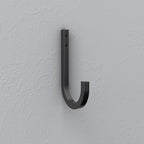 National Hardware N337-903 Reed Medium Matte Black Black Steel 4 in. L Hook 60 lb 1 pk