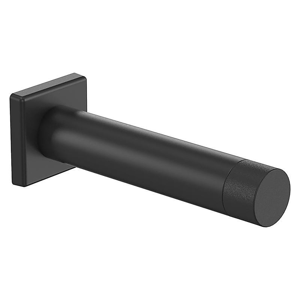 National Hardware N830-526 Reed 1 in. W X 3 in. L Aluminum Matte Black Door Stop Mounts to wall Carded in.