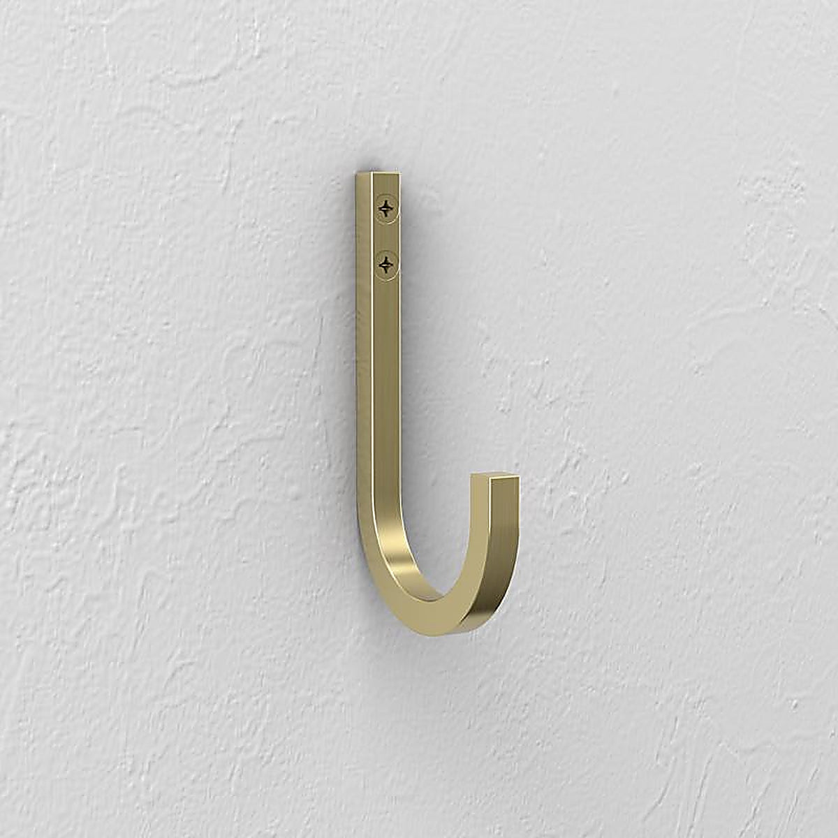 National Hardware N337-905 Reed Medium Brushed Gold Steel 4 in. L Hook 60 lb 1 pk