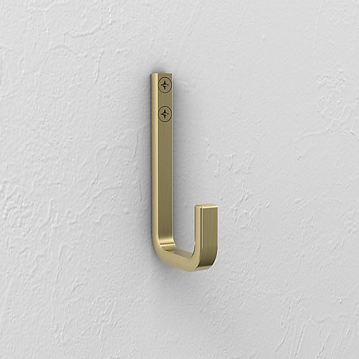 National Hardware N337-917 Reed Medium Brushed Gold Steel 4 in. L Hook 60 lb 1 pk