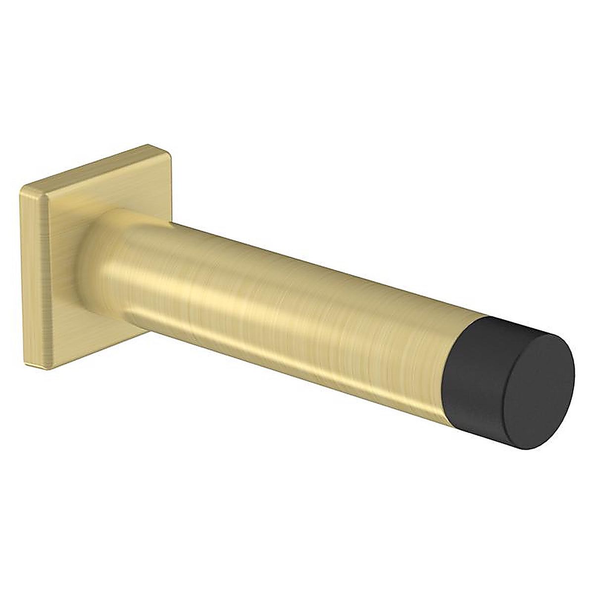 National Hardware N830-528 Reed 1 in. W X 3 in. L Aluminum Brushed Gold Door Stop Mounts to door and wall