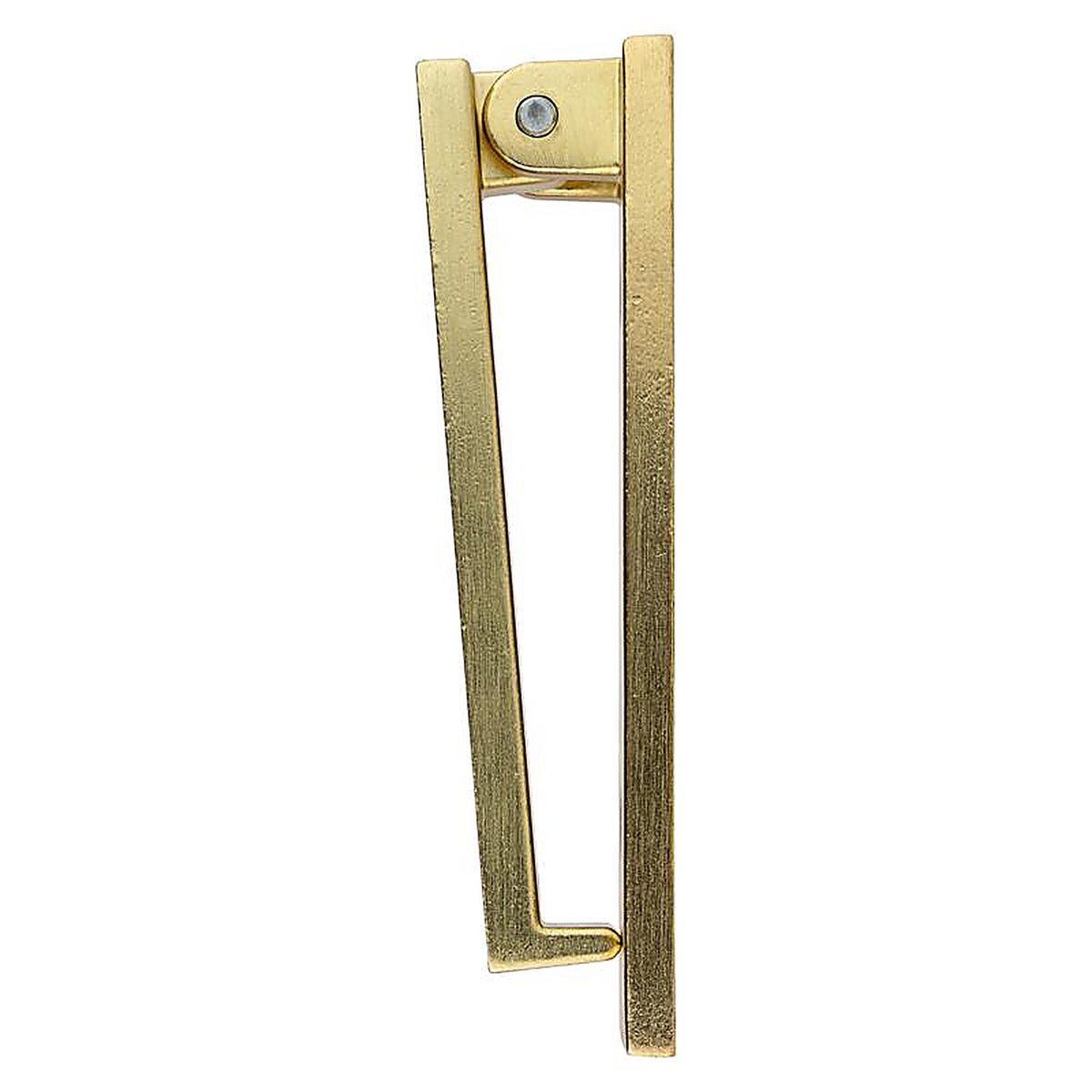 National Hardware N336-705 Reed 4.75 in. L Brushed Gold Brass Door Knocker