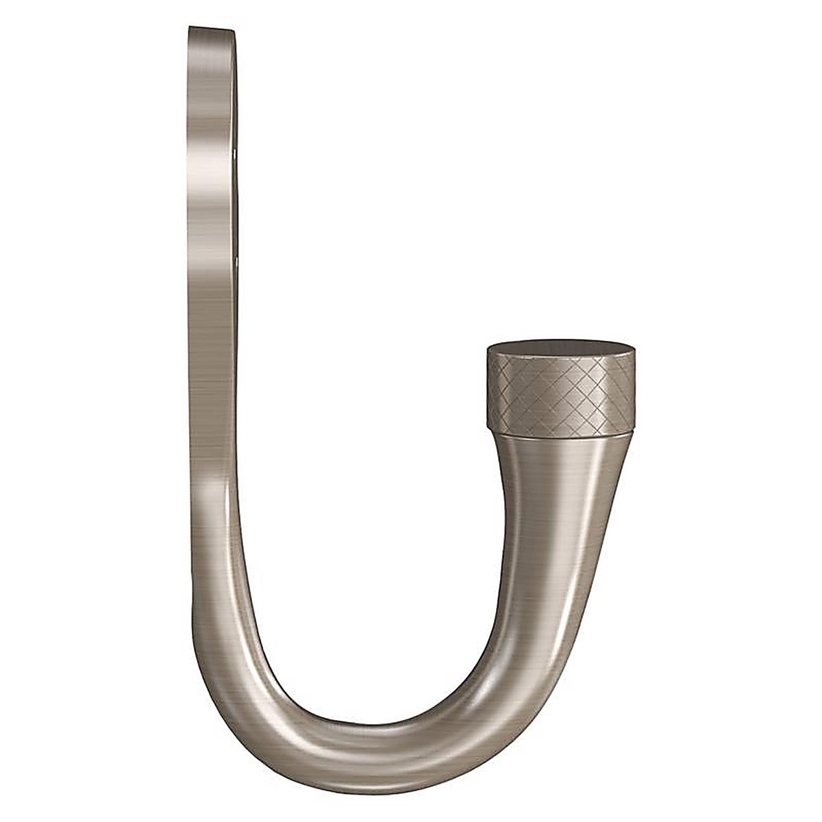 National Hardware N337-910 Powell Medium Satin Nickel Silver Aluminum 2-5/8 in. L Knurled Hook 60 lb 1 pk