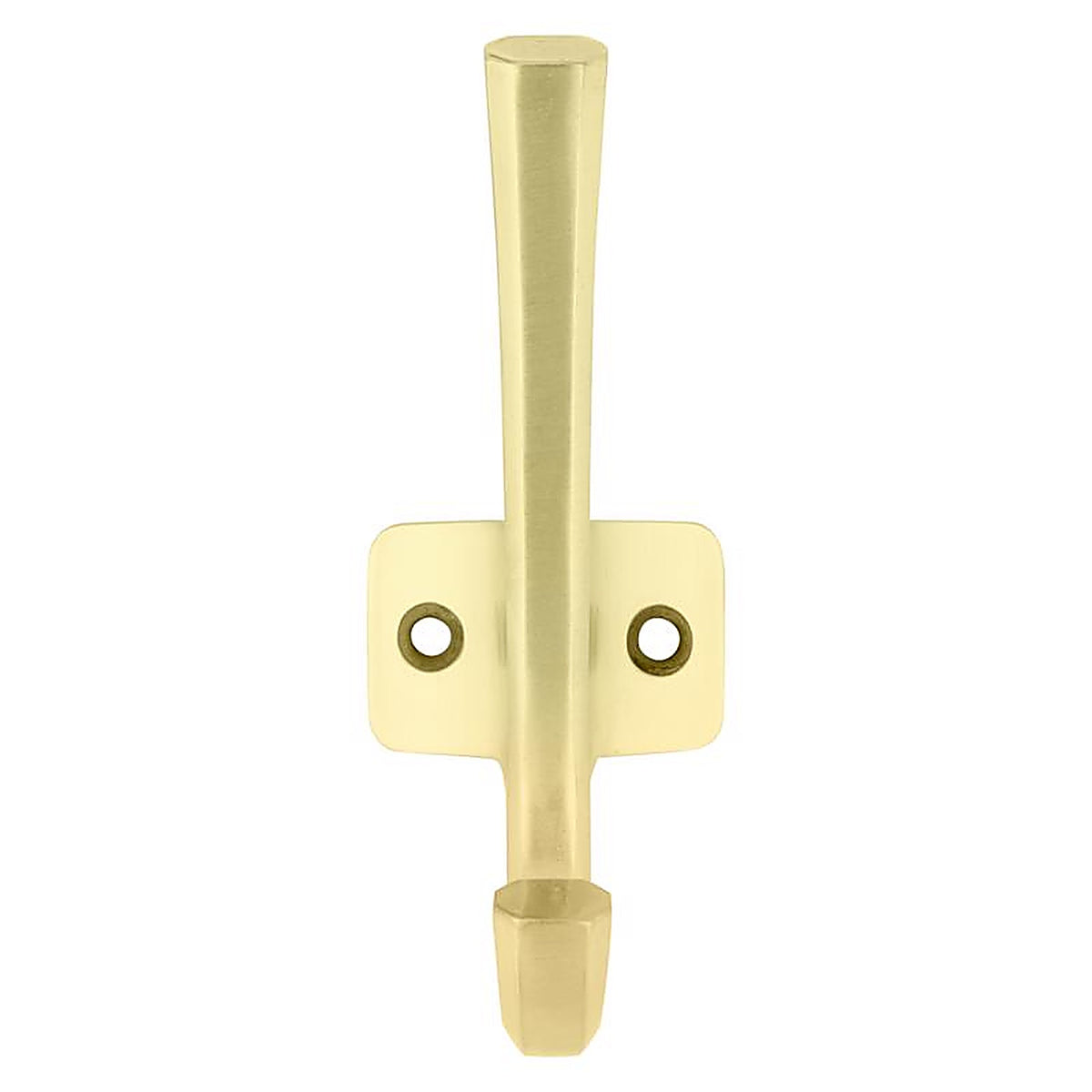 National Hardware N337-914 Powell Medium Brushed Gold Aluminum 4-15/16 in. L Angled Hook 60 lb 1 pk